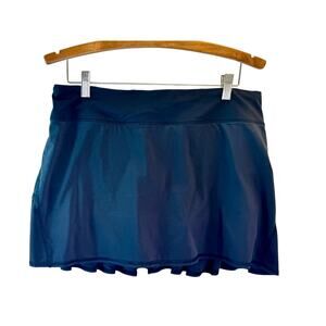 Lululemon Pace Setter Skirt Skort Women Black Ruffle Size 10 Reg EUC Athletica